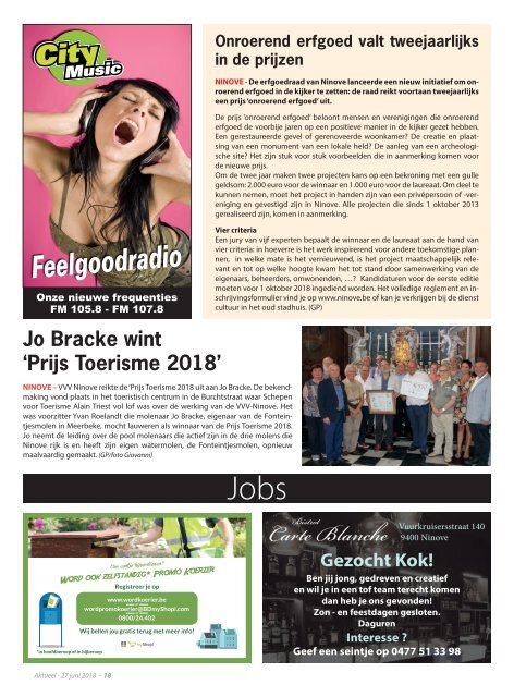 Editie Ninove 27 juni 2018