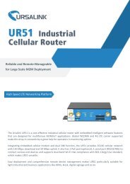 Ursalink UR51 Industrial Cellular Router Datasheet