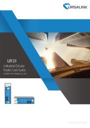 Ursalink UR51 Industrial Cellular Router User Guide