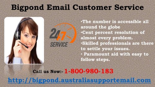 Bigpond Email Customer Service Call 1-800-980-183