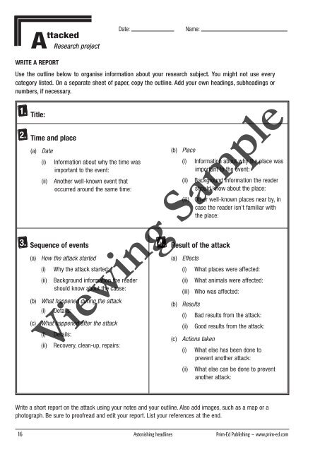 PR-6785IRE Astonishing Headlines Teacher Resource Book