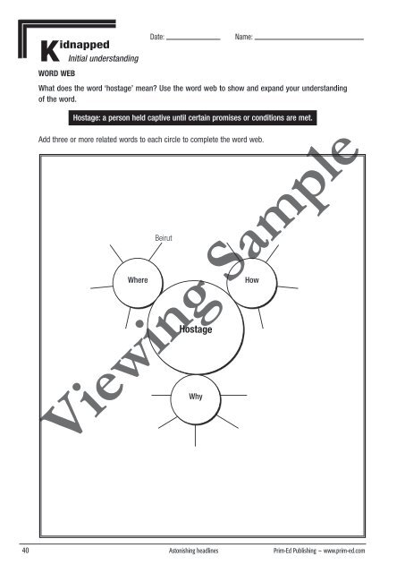 PR-6785IRE Astonishing Headlines Teacher Resource Book