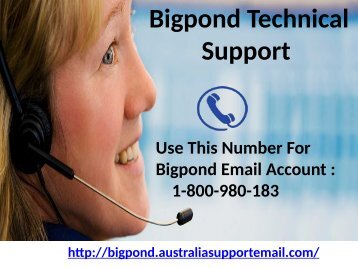 Bigpond Technical Support Australia 1-800-980-183| Solve Login Issue In A Minute