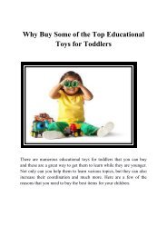 Why Buy Some Of The Top Educational Toys For Toddlers 