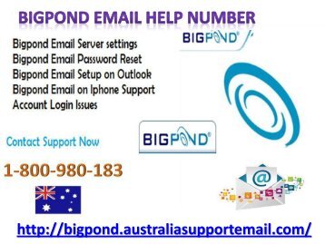 Secure Your Account Via Bigpond Email Help Number 1-800-980-183