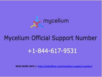 Mycelium support number +18446179531 Helpline number !