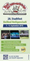 Fest der Möhrenkönige Stadtfest Heilbad Heiligenstadt 2018