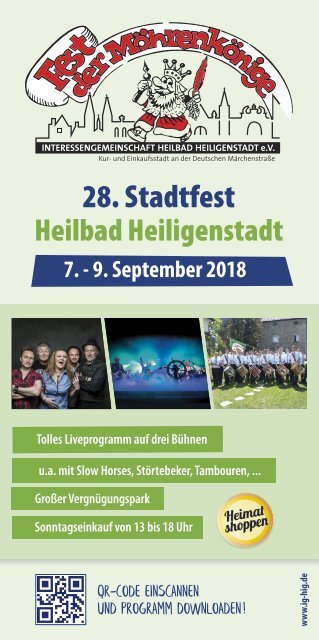 Fest der Möhrenkönige Stadtfest Heilbad Heiligenstadt 2018