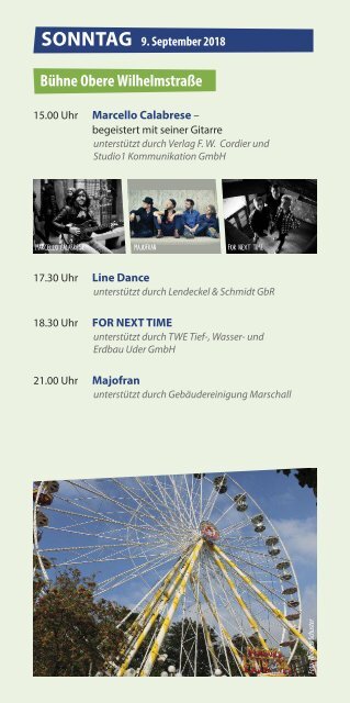 Fest der Möhrenkönige Stadtfest Heilbad Heiligenstadt 2018
