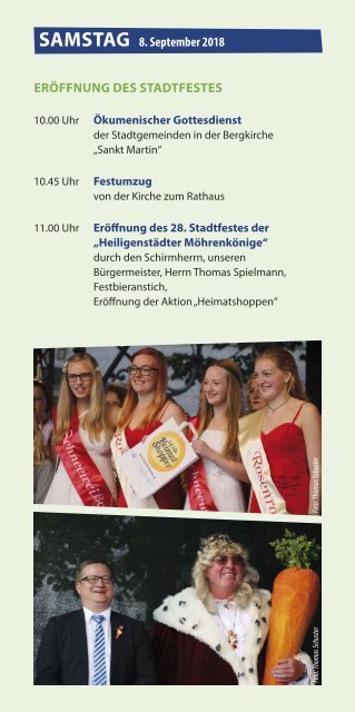 Fest der Möhrenkönige Stadtfest Heilbad Heiligenstadt 2018