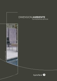 Dimension AMBIENTE Outdoor-Kollektion - Hydroflora GmbH