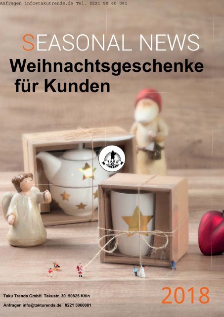 Weihnachtsgeschenke für Kunden Top Ideen