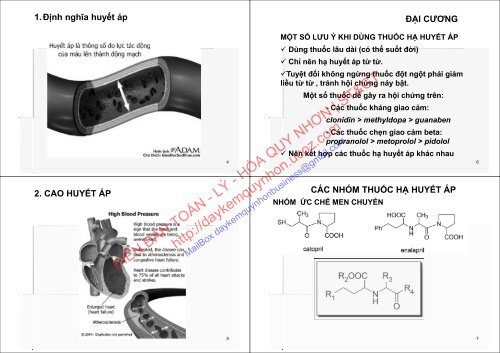 BÀI GIẢNG HÓA DƯỢC 2 (CỬ NHÂN HÓA DƯỢC) 2018 DS. HUỲNH TRƯỜNG HIỆP