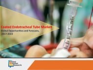 Coated Endotracheal Tube Market Expected to Reach $2,518 Million by 2023