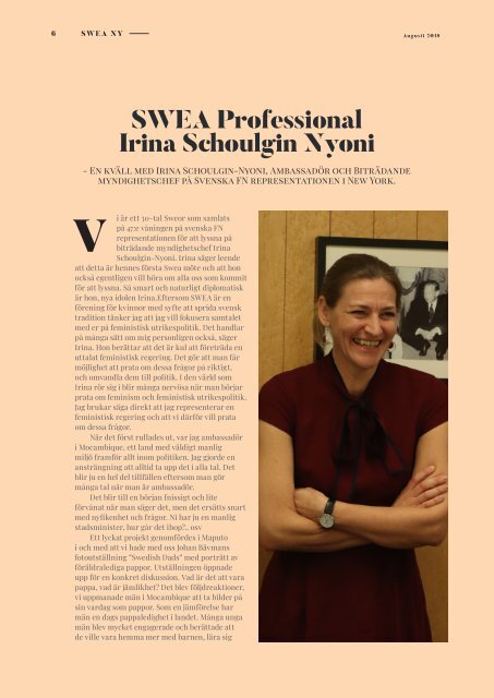 SWEA Magazine Aug18