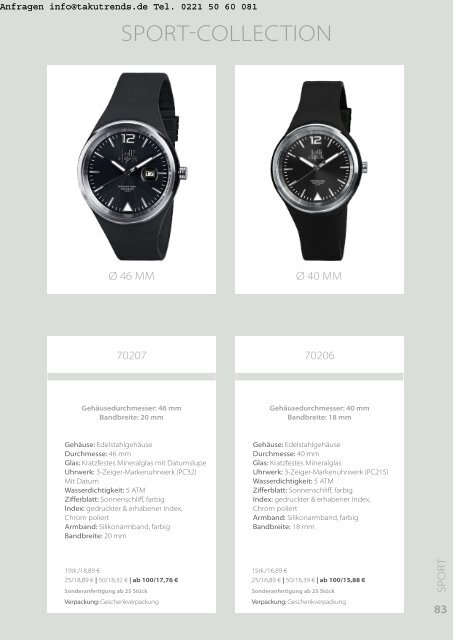 Uhren Werbeartikel bedrucken lassen günstig 
