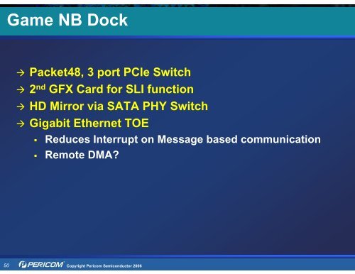 Pericom Solutions for PCI Express (PCIe) - Hy-Line