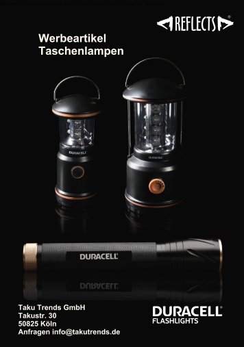 Werbeartikel Taschenlampen Duracell
