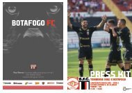 PRESS KIT: Tombense (MG) x Botafogo - Série C - 11/08/2018