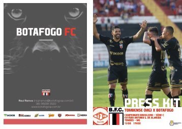 PRESS KIT: Tombense (MG) x Botafogo - Série C - 11/08/2018