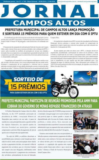 Jornal Campos Altos - Edição 340