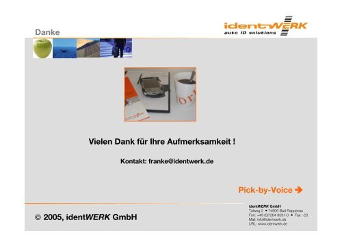 Pick-by-Scan - identWERK GmbH