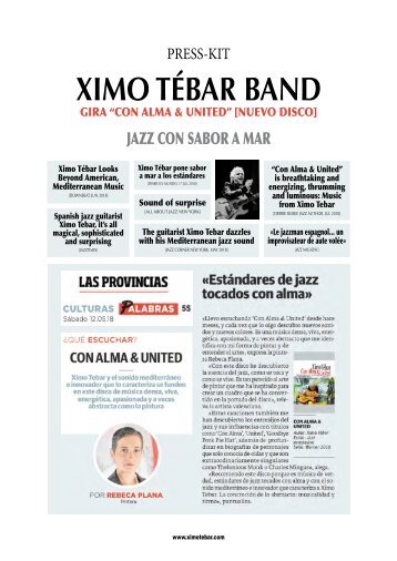 Press-Kit Ximo Tebar "Con Alma & United" [2018]