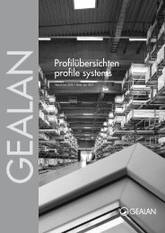 Profilübersichten profile systems - Gealan