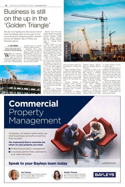 Waikato Business News July/August 2018