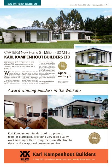 Waikato Business News July/August 2018