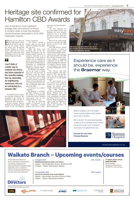 Waikato Business News July/August 2018