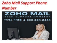 Secure Your Account Dial 1-(833)-284-2444 Zoho Mail Support Phone Number