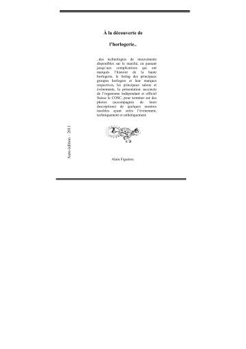 Ebook à la Découverte de L'horlogerie