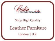 Leather Furniture | Calia Maddalena