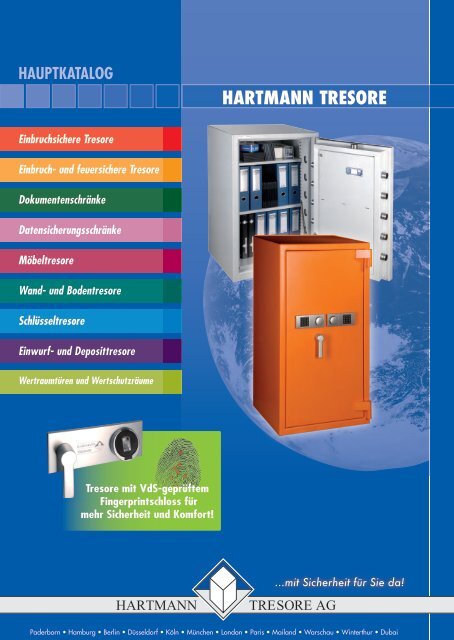 HARTMANN TRESORE Hauptkatalog 2018