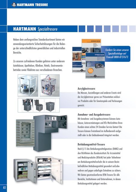 HARTMANN TRESORE Hauptkatalog 2018