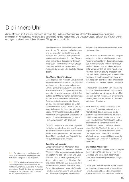 licht.wissen 19 „Wirkung des Lichts auf den Menschen"