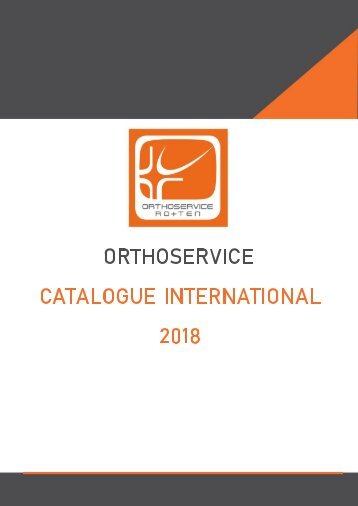 Orthoservice Catalogue 2018