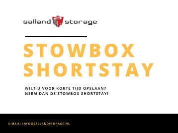 De StowBox Shortstay | Deventer | Salland Storage