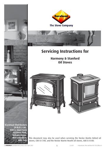 IN1193 Servicing  Oil Stoves