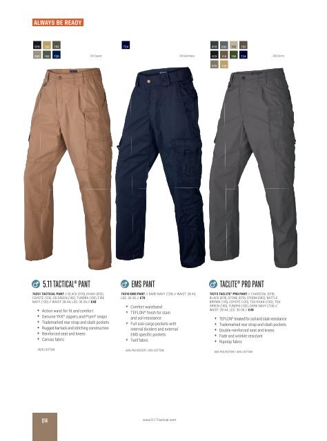 5.11 Tactical - Autumn/Winter - English Corp £