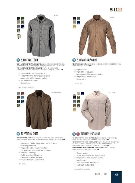 5.11 Tactical - Autumn/Winter - English Corp £