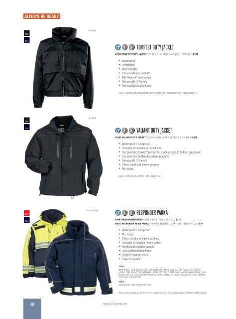 5.11 Tactical - Autumn/Winter - English Corp £