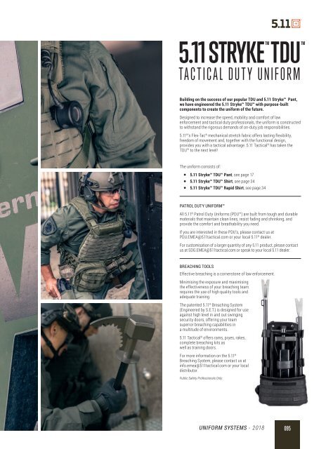 5.11 Tactical - Autumn/Winter - English Corp £