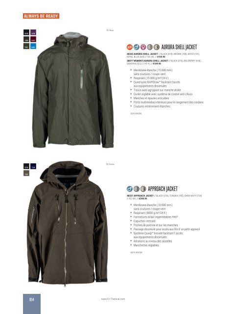 5.11 Tactical - Autumn/Winter - French Corp €