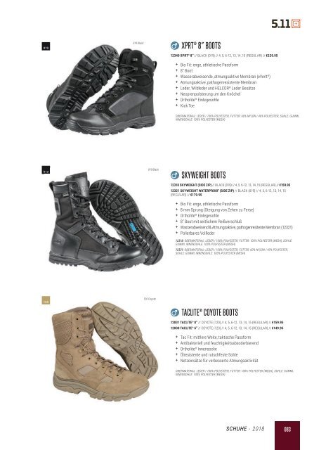 5.11 Tactical - Autumn/Winter - German Corp €