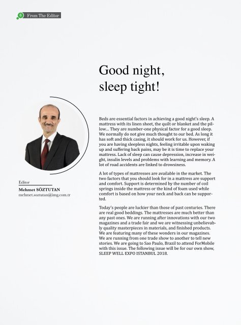 Sleep Well Magazine Temmuz Ağustos