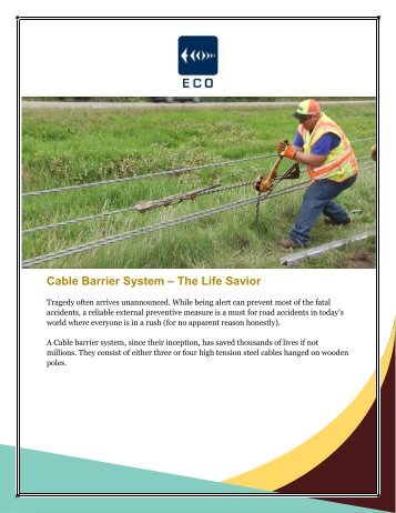 Best Cable Barrier System at Ecooo.com
