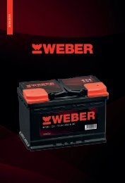 Catalogo Batterie WEBER