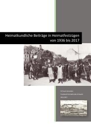 Heimatkundliche Beiträge der Nachbarschaften 1936-2017 
